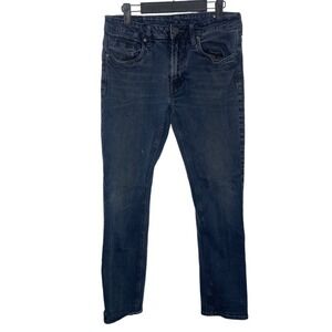 Buffalo David Bitton Ash-x Slim Stretch Jeans Mens 31x30 Dark Wash Blue Denim